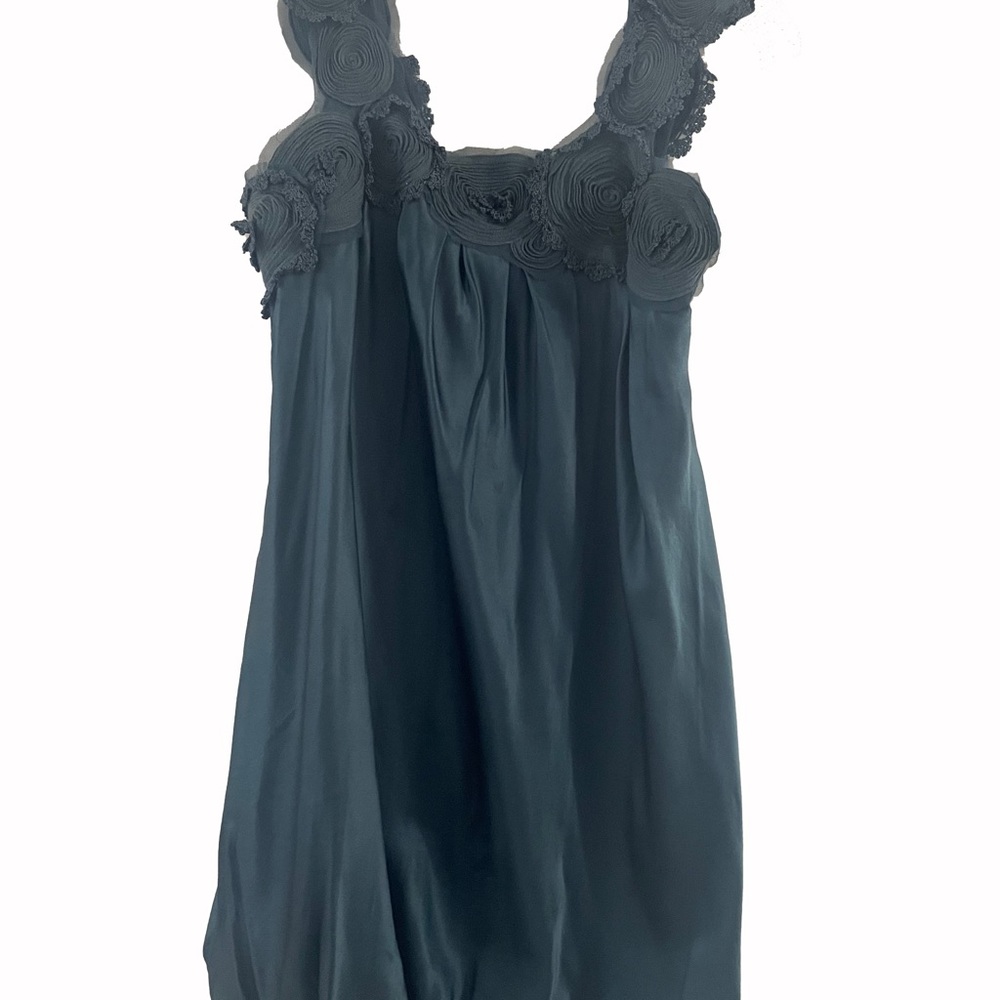 BCBG blue silk dress